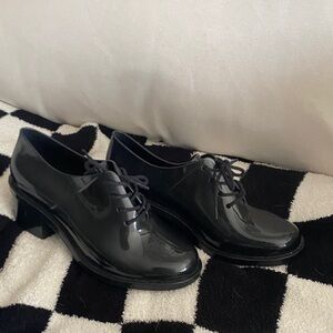 Melissa Black Jelly Oxfords